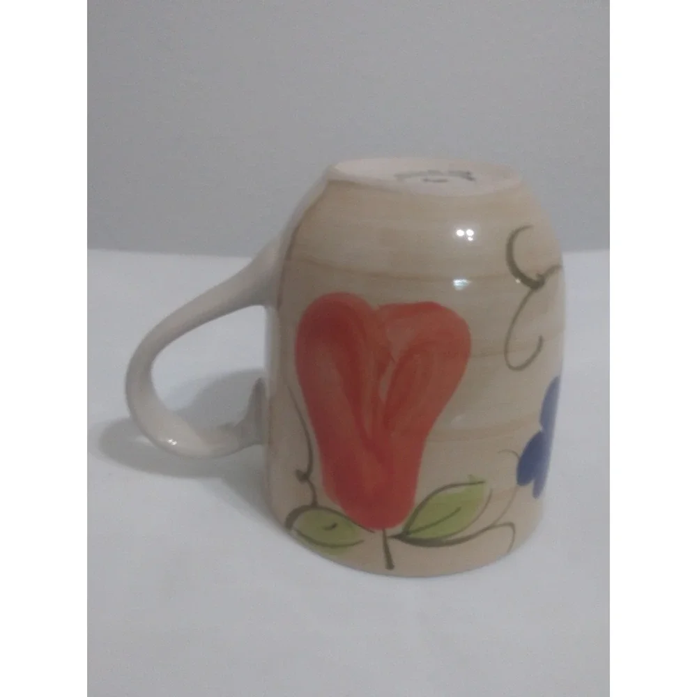Royal Norfolk Large Fruit Pattern Greenbrier Coffee Cup Int'l Hand‎ Painted